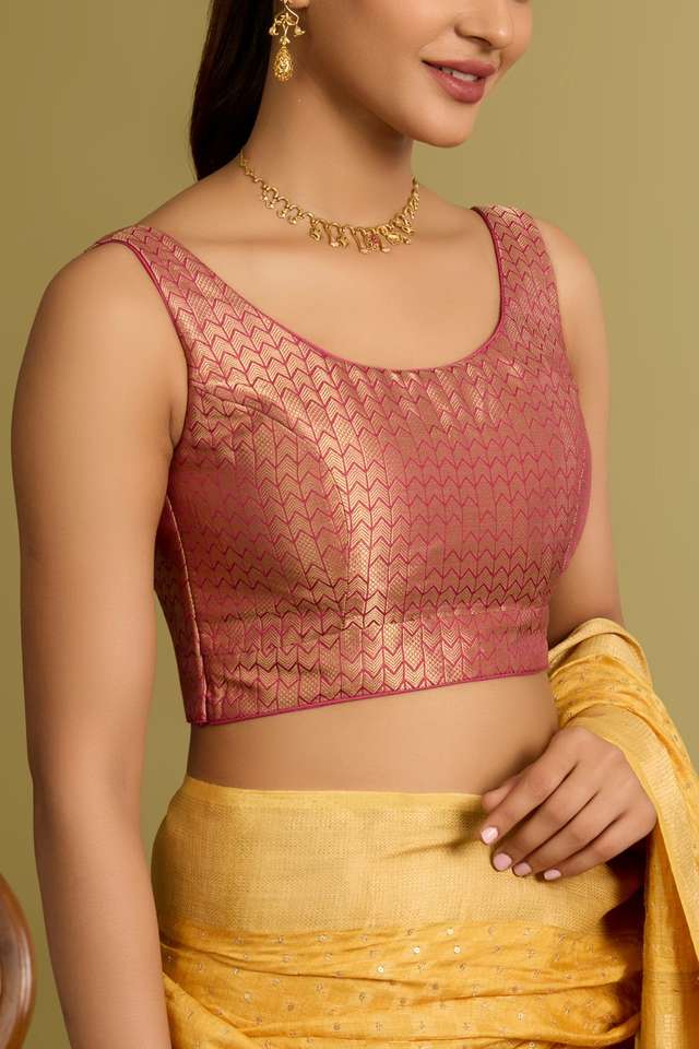 Dark Red  Woven Cupro Blouse thumbnail image number null