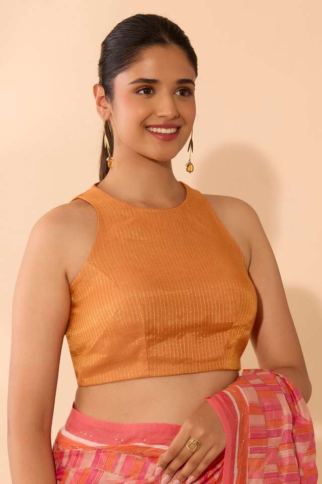 Orange Woven Viscose Blouse thumbnail image number null