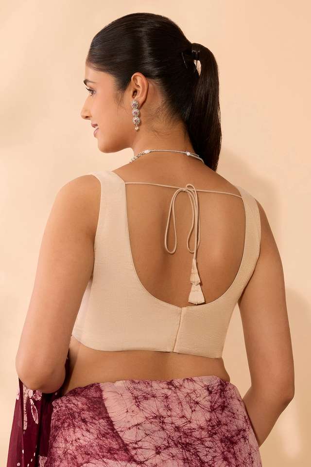 Light Gold Woven Viscose Blouse thumbnail image number null