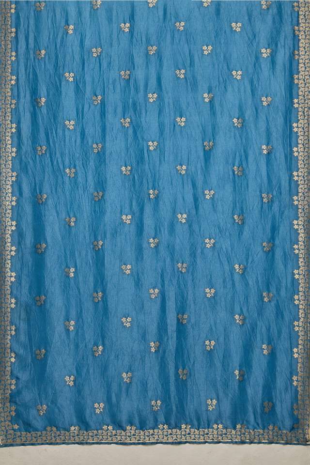 Blue Woven Viscose Luxe Dupatta thumbnail image number null