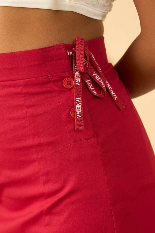 Dark Red Woven Cotton Lycra Inskirt thumbnail image number null