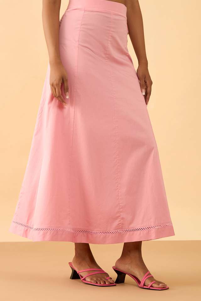 Light Pink Woven Cotton Lycra Inskirt image number