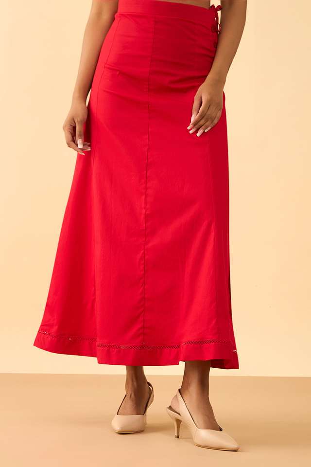 Light Red Woven Cotton Lycra Inskirt thumbnail image number null