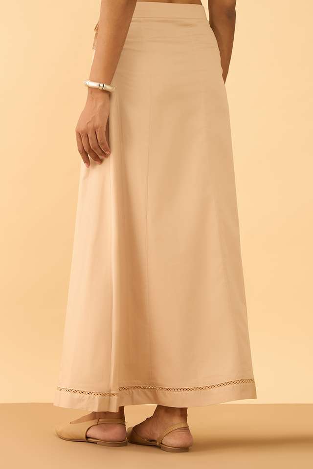 Beige Woven Cotton Lycra Inskirt thumbnail image number null