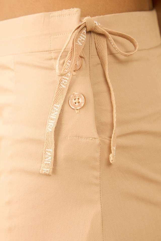 Beige Woven Cotton Lycra Inskirt thumbnail image number null