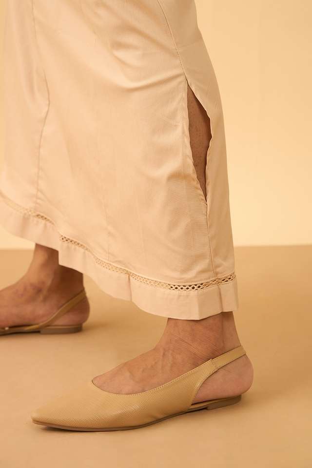 Beige Woven Cotton Lycra Inskirt thumbnail image number null