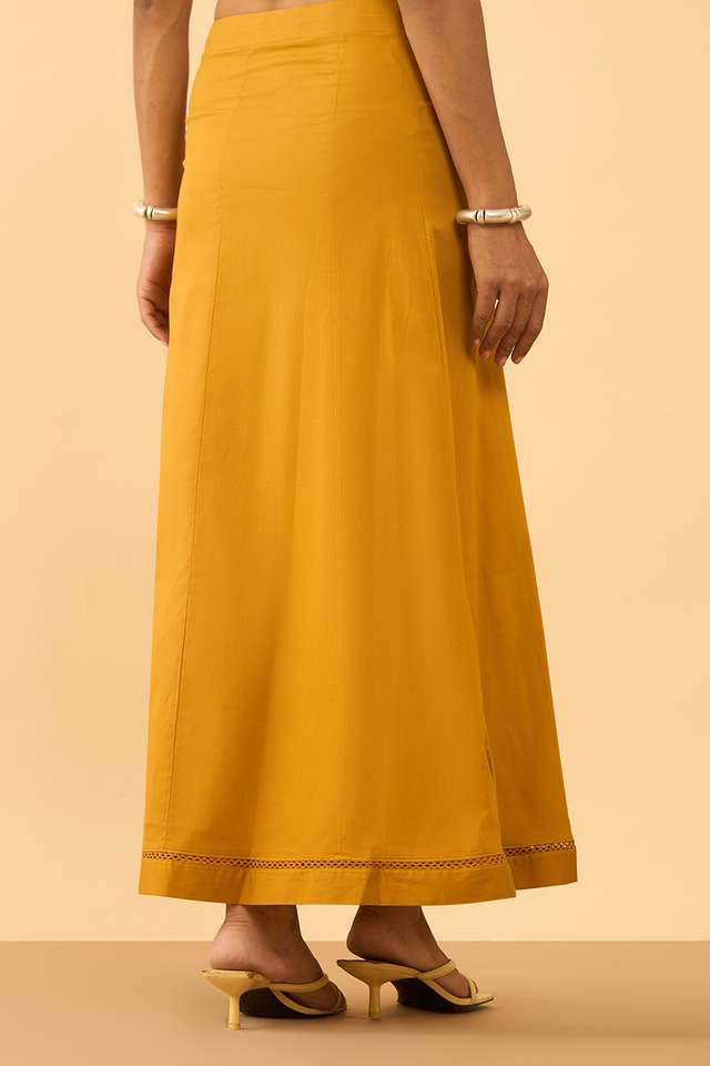Dark Yellow Woven Cotton Lycra Inskirt thumbnail image number null
