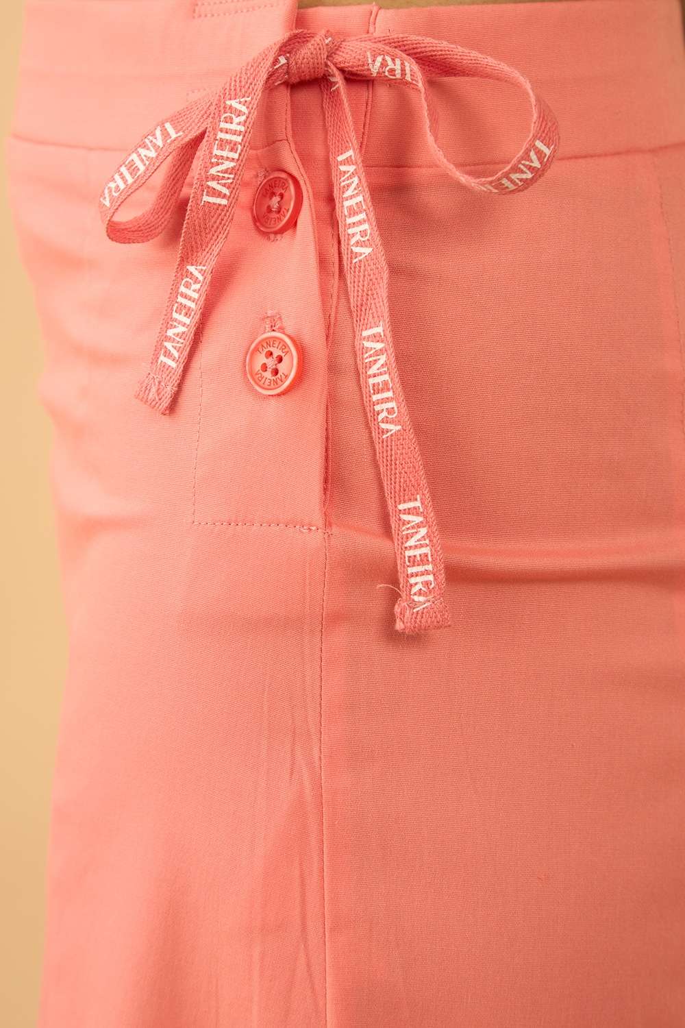Peach Woven Cotton Lycra Inskirt image number null