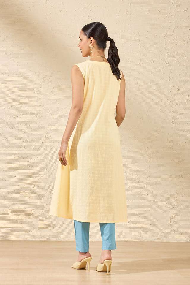Light Blue Pure Cotton Marble Printed Kurta Set thumbnail image number null