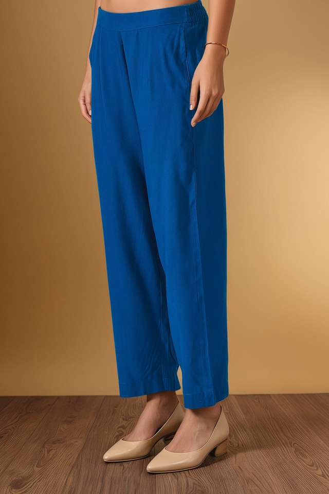 Blue Pure Viscose Embroidered Kurta Set thumbnail image number null
