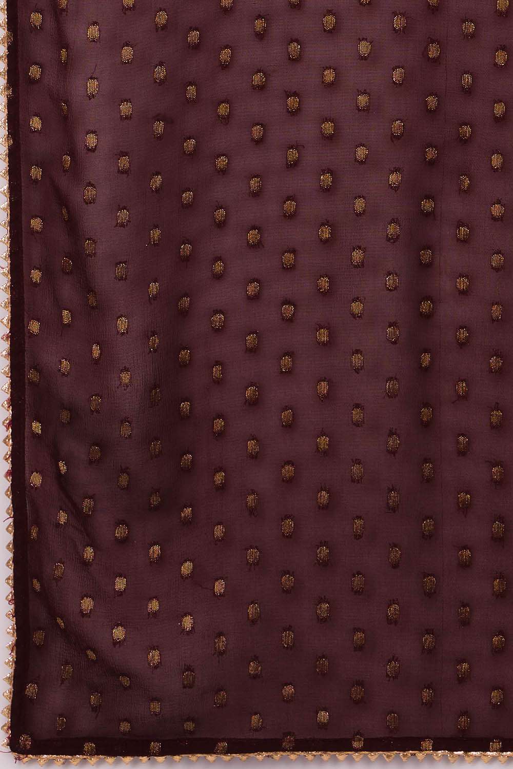 Dark Orange Pure Viscose Embroidered Kurta Set image number null