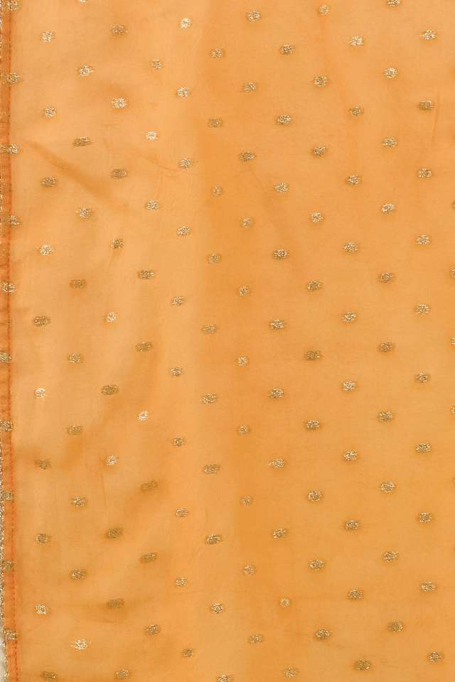 Orange Pure Viscose Embroidered Kurta Set thumbnail image number null