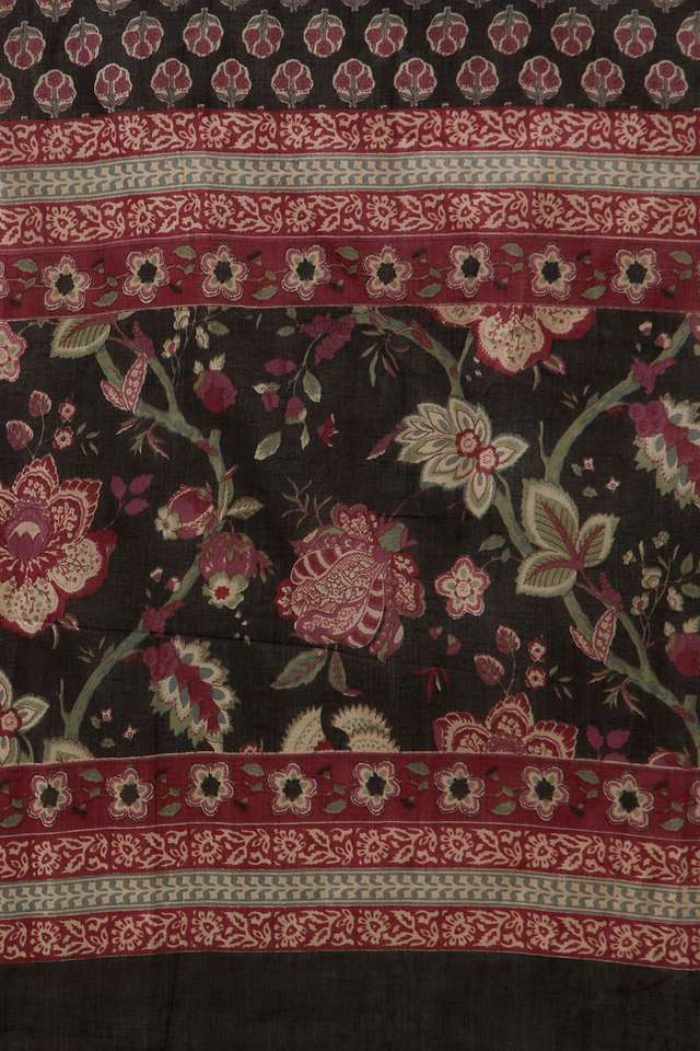 Dark Red Pure Cotton Embroidered Kurta Set thumbnail image number null