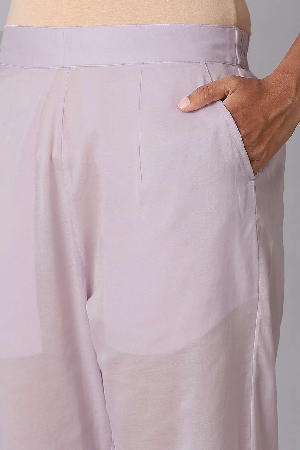 Light Pink Viscose Embroidery Kurta Set image number null