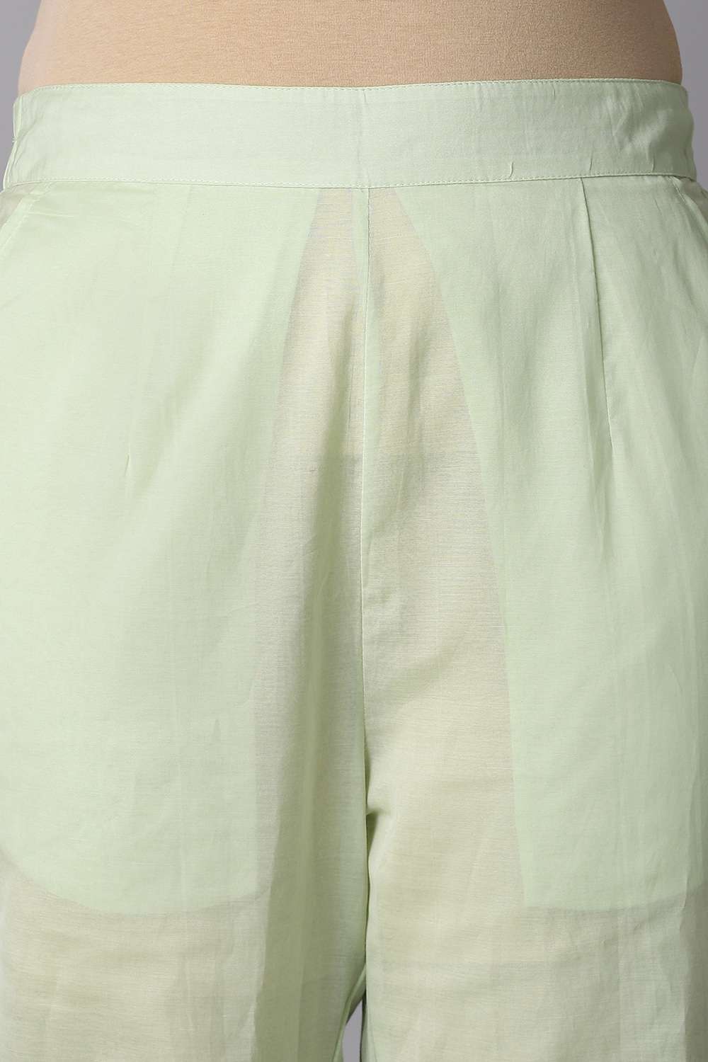 Light Green Viscose Embroidery Kurta Set image number null
