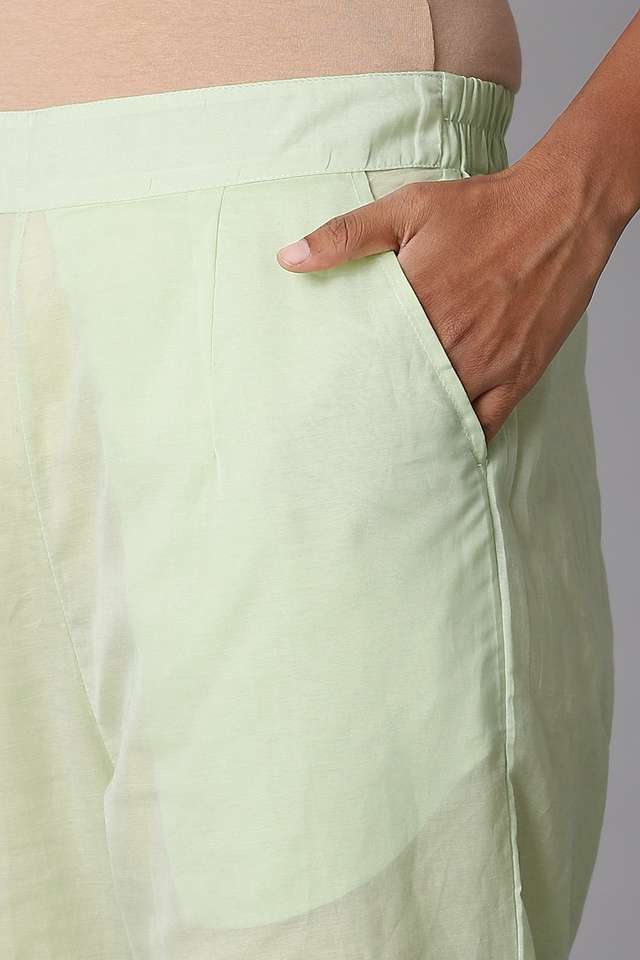 Light Green Viscose Embroidery Kurta Set thumbnail image number null