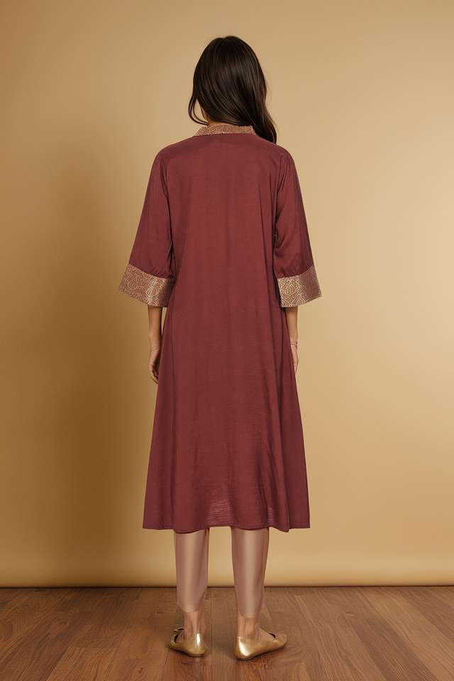 Brown Viscose Sequin Kurta thumbnail image number null