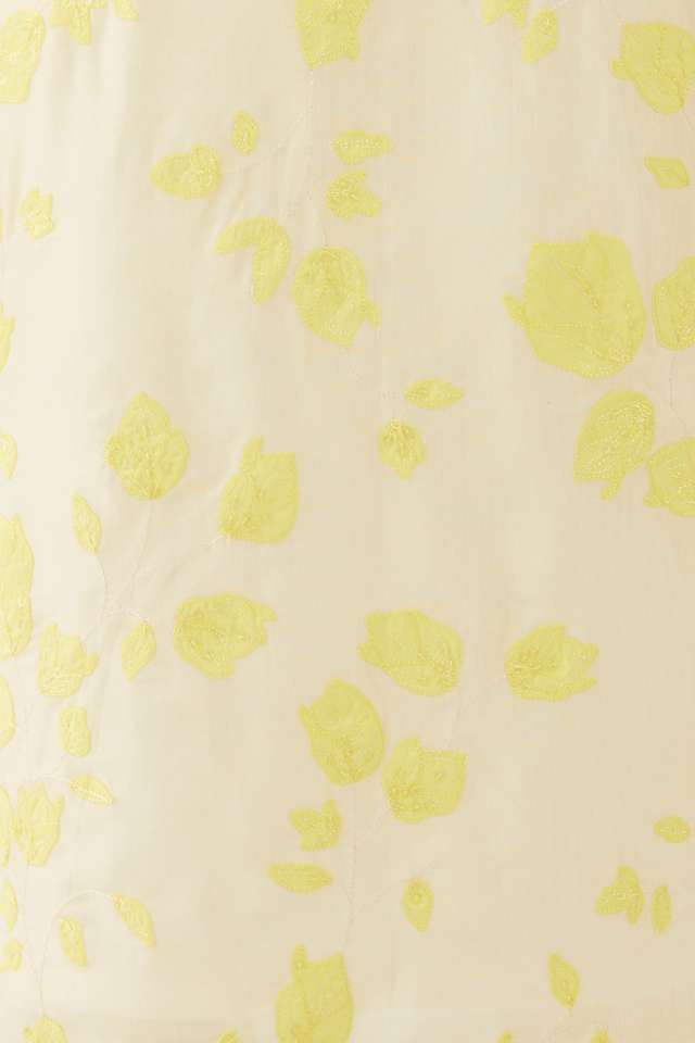 Off White Viscose Embroidered Kurta thumbnail image number null