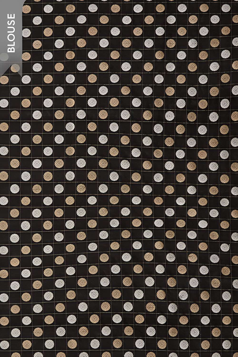Black Pure Silk Kadwa Banarasi Saree image number null