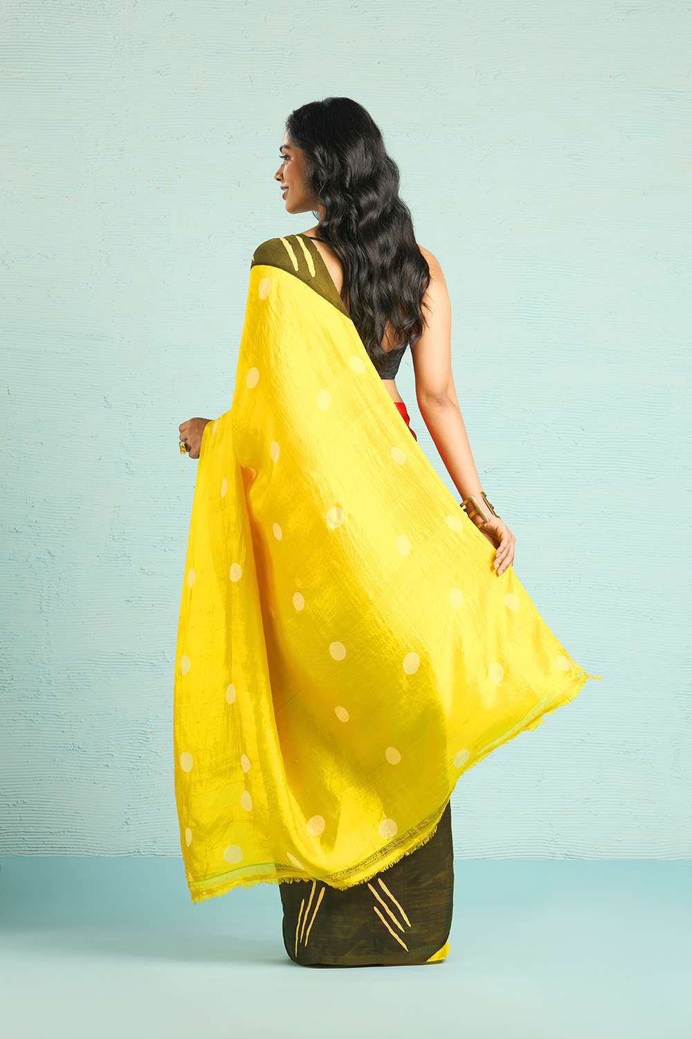 Multicoloured Chattisgarh Pure Silk Hand Painted Saree image number null