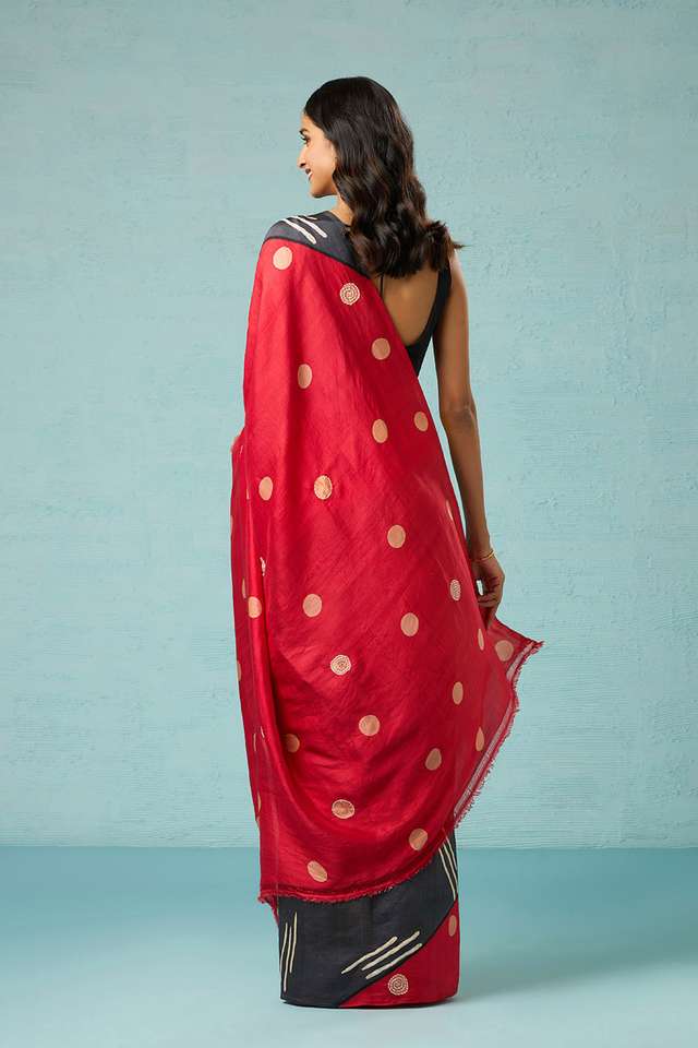 Multicoloured Chattisgarh Pure Silk Hand Painted Saree thumbnail image number null