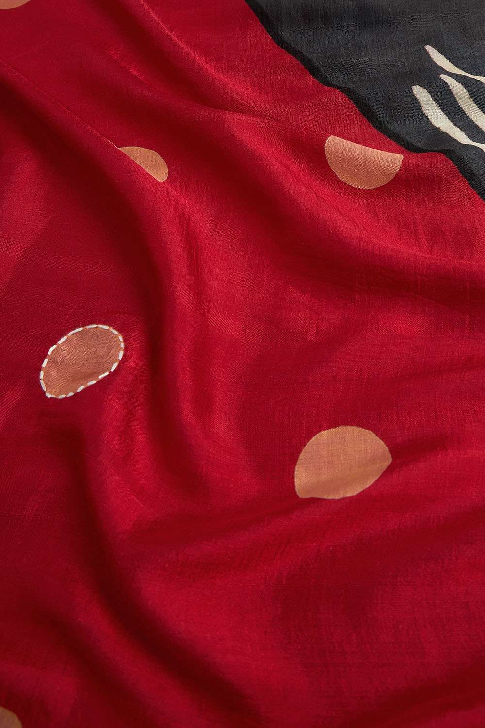 Multicoloured Chattisgarh Pure Silk Hand Painted Saree image number null
