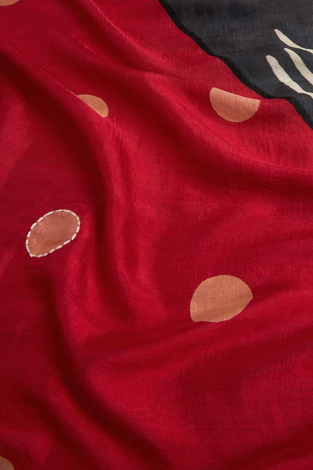 Multicoloured Chattisgarh Pure Silk Hand Painted Saree thumbnail image number null