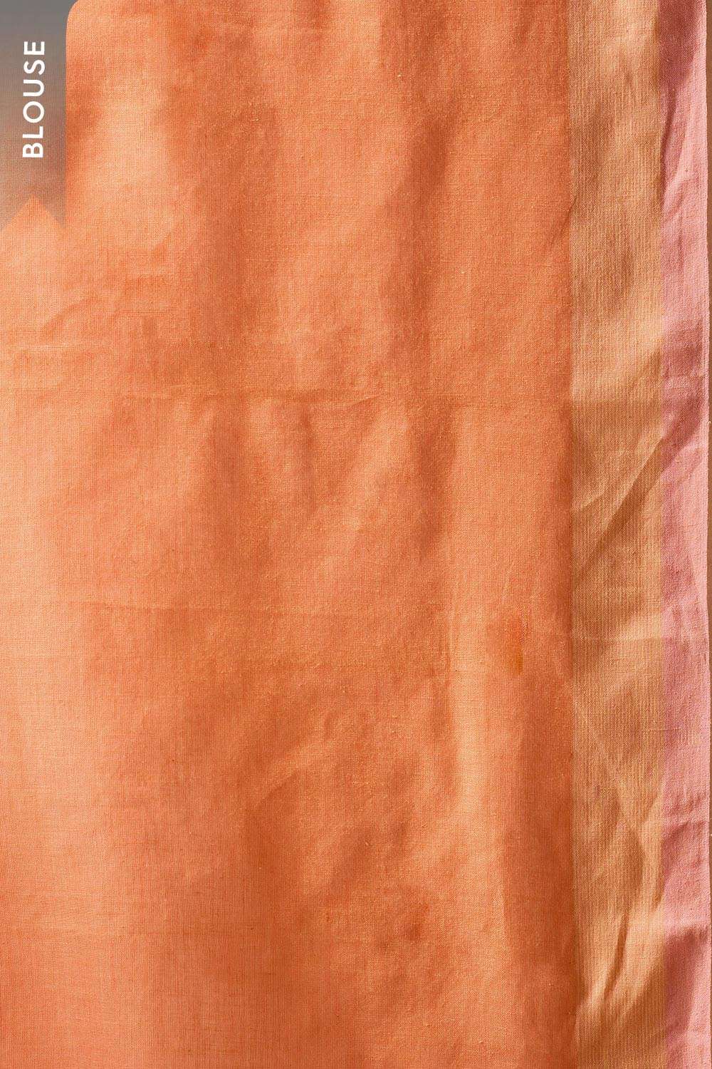 Orange Bengal Pure Cotton Jamdani Saree image number null