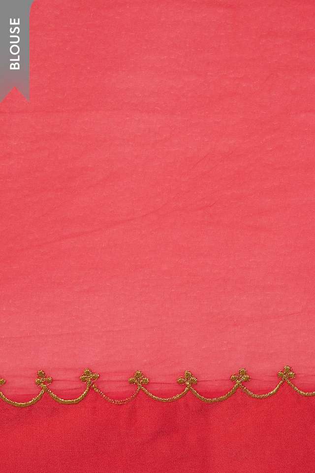 Pink Viscose Organza Gota Patti Saree thumbnail image number null