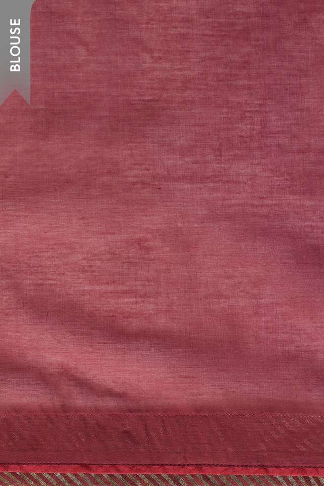 Dark Red Embroidered Pure Silk Cotton Saree thumbnail image number null