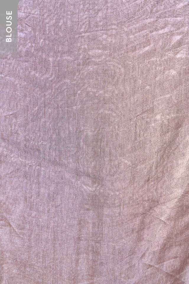Brown Pure Organza Tissue Brocade Banaras Saree thumbnail image number null