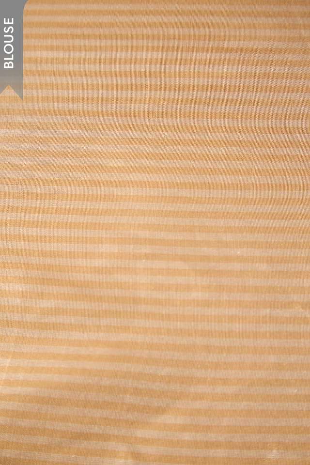 Off White Pure Tissue Organza Woven Banaras Saree thumbnail image number null