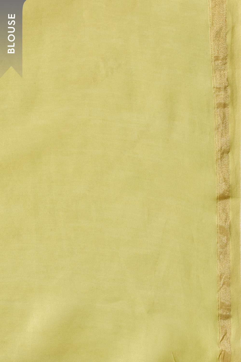Light Green Bagru Screen Printed Pure Silk Cotton Saree image number null