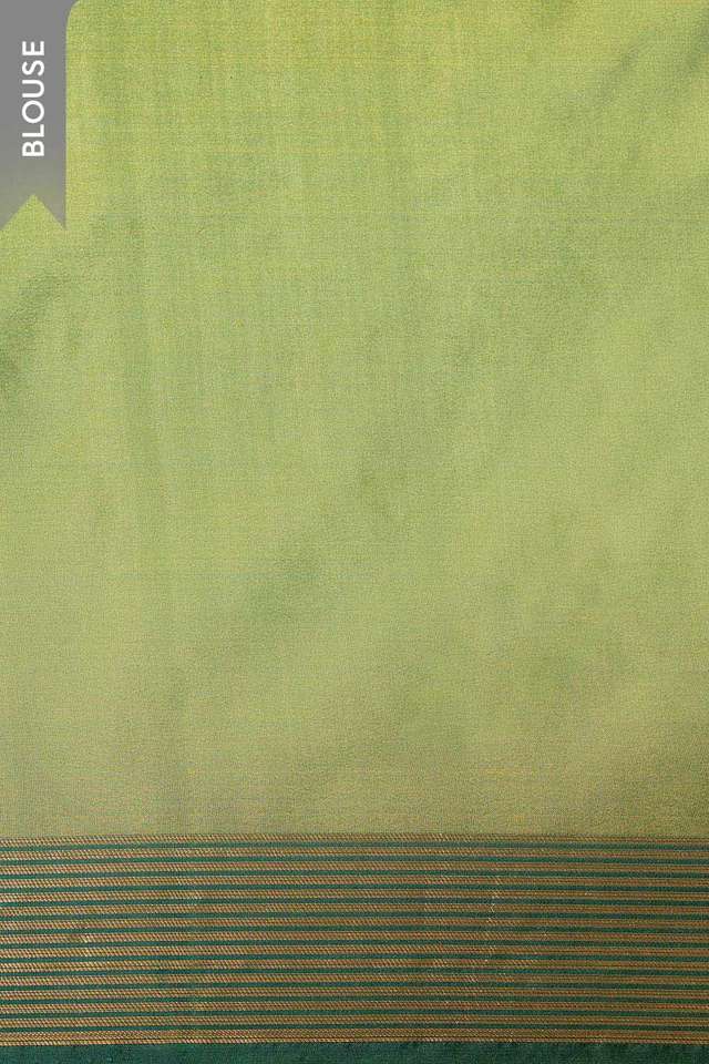 Light Green Silk Viscose Cutwork Banaras  Saree thumbnail image number null
