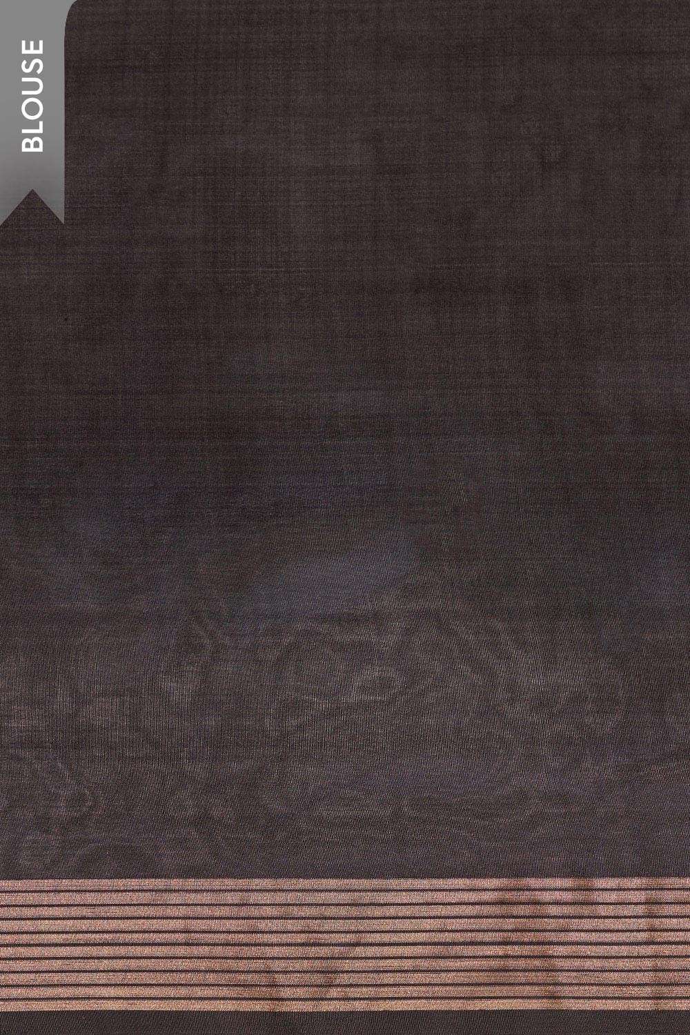 Black Silk Viscose Cutwork Banaras  Saree image number null