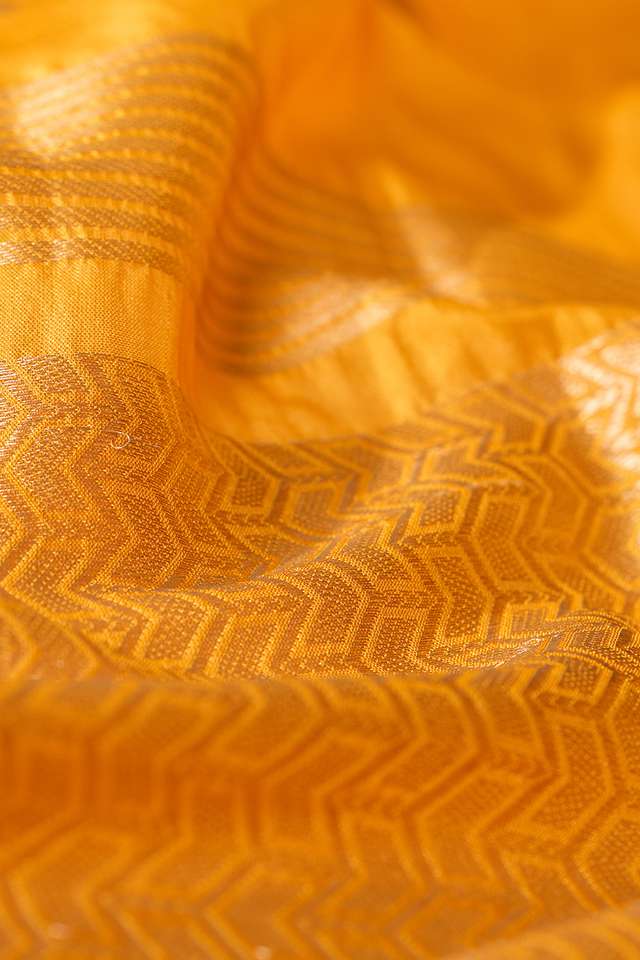 Light Yellow Silk Viscose Cutwork Banaras  Saree thumbnail image number null