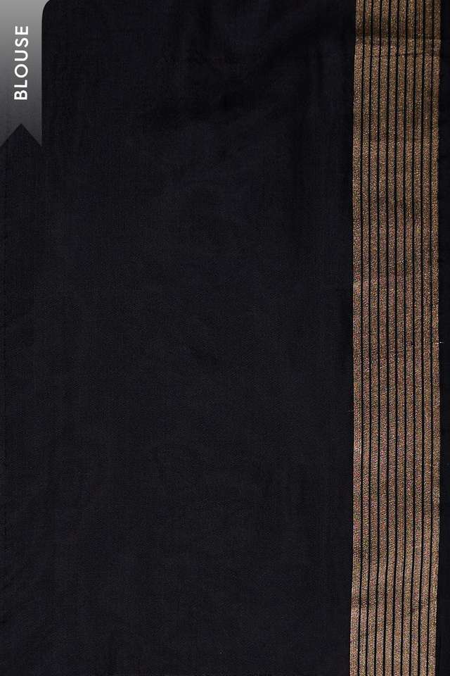 Black Silk Viscose Cutwork Saree thumbnail image number null