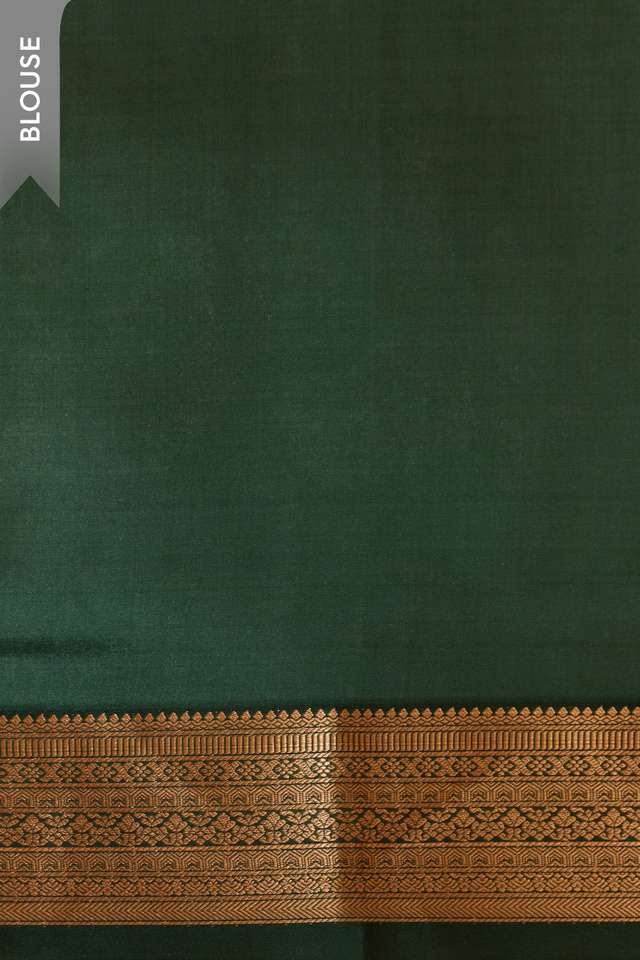 Light Green Woven Kanjeevaram Inspired Design Silk Viscose Saree thumbnail image number null