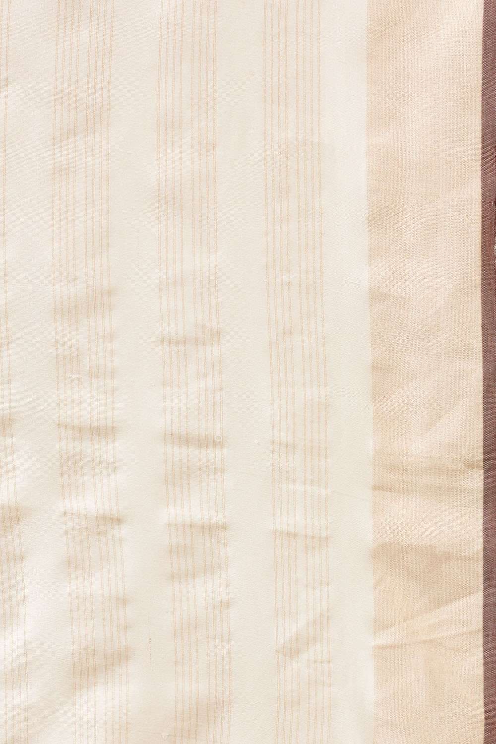Off White Bhagalpur Woven Pure Tussar Silk Saree image number null