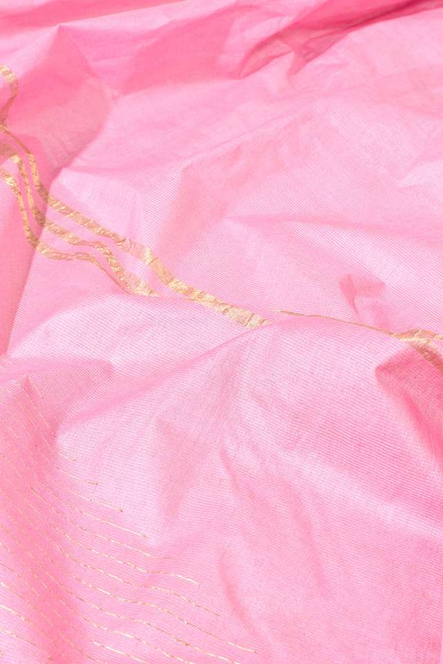 Pink Bhagalpur Woven Pure Tussar Silk Saree thumbnail image number null