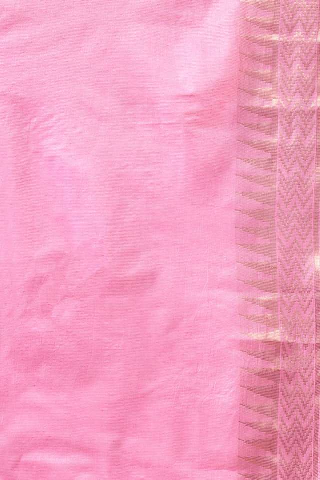 Pink Bhagalpur Woven Pure Tussar Silk Saree thumbnail image number null