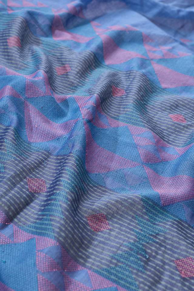 Blue Bengal Pure Cotton Jamdani Saree thumbnail image number null