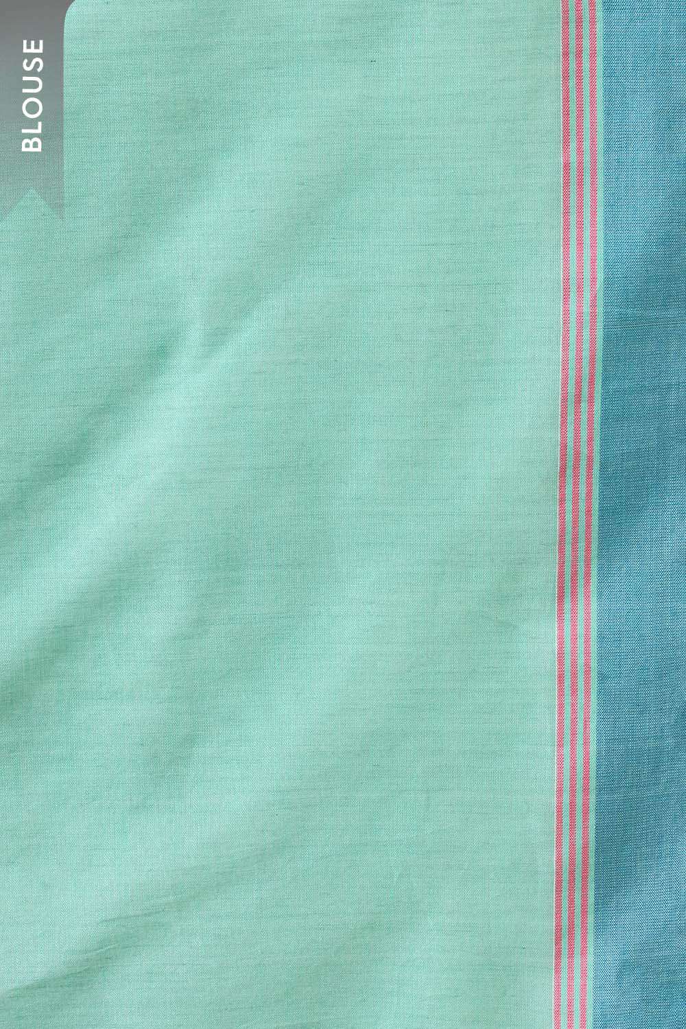 Light Blue Bengal Pure Cotton Jamdani Saree image number null