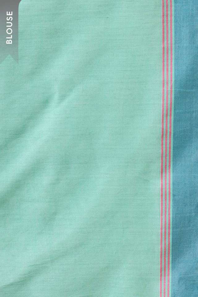 Light Blue Bengal Pure Cotton Jamdani Saree thumbnail image number null