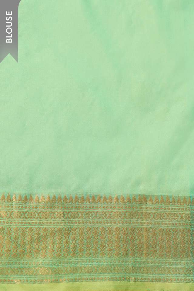 Light Orange Silk Viscose Kadwa Banarasi Saree thumbnail image number null