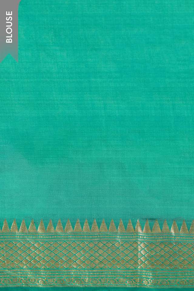 Blue Silk Viscose Kadwa Banaras Inspired Design Saree thumbnail image number null