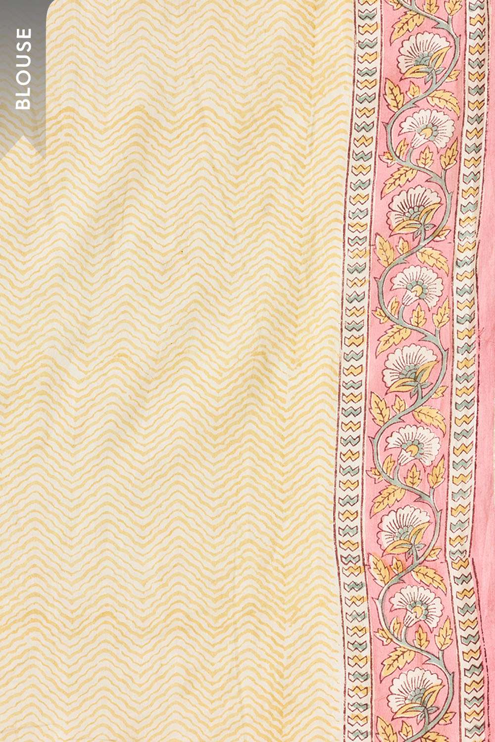 Light Pink Rajasthan Pure Cotton Printed Sanganeri Saree image number null