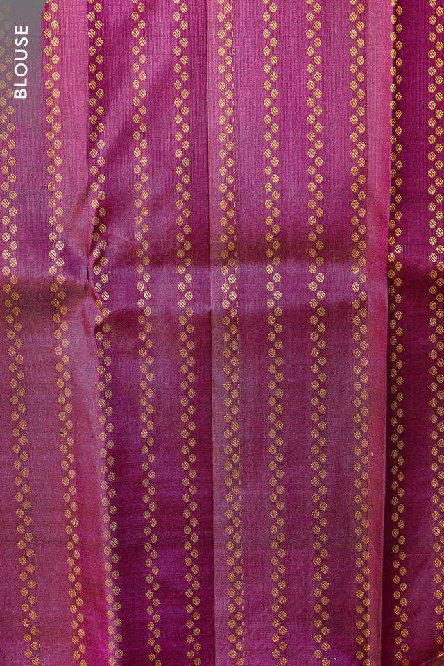 Purple Woven Pure Silk Kanjivaram Saree thumbnail image number null