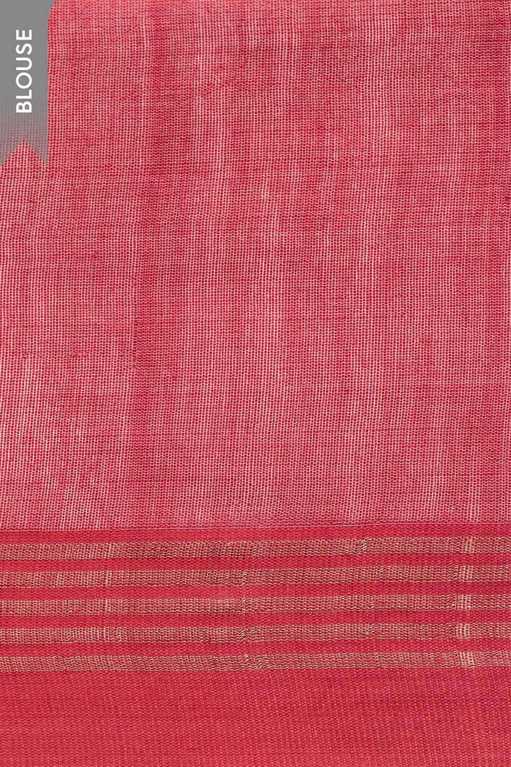 Off White Woven Pure Tussar Silk Bhagalpur Saree image number null