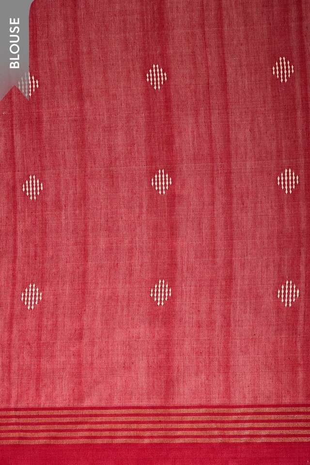 Off White Bhagalpur Woven Pure Tussar Silk Saree thumbnail image number null
